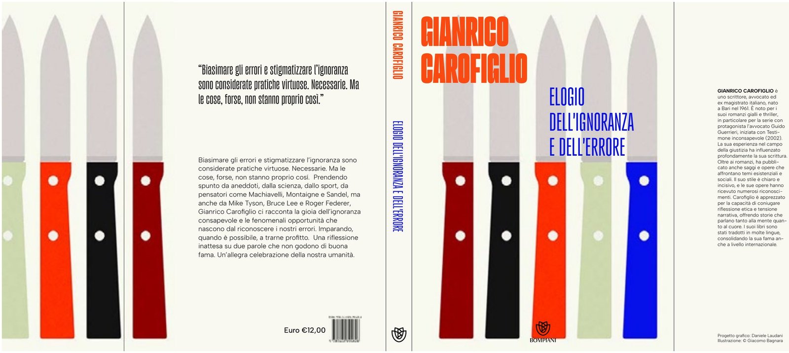 Copertina di Elogio dell'ignoranza e dell'errore, Gianrico Carofiglio