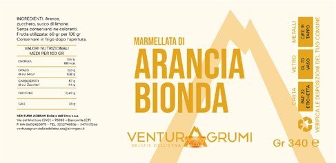 Etichetta marmellata di Mandarino