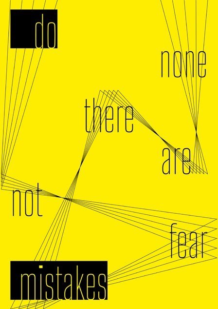 Manifesto tipografico: do not fear mistakes