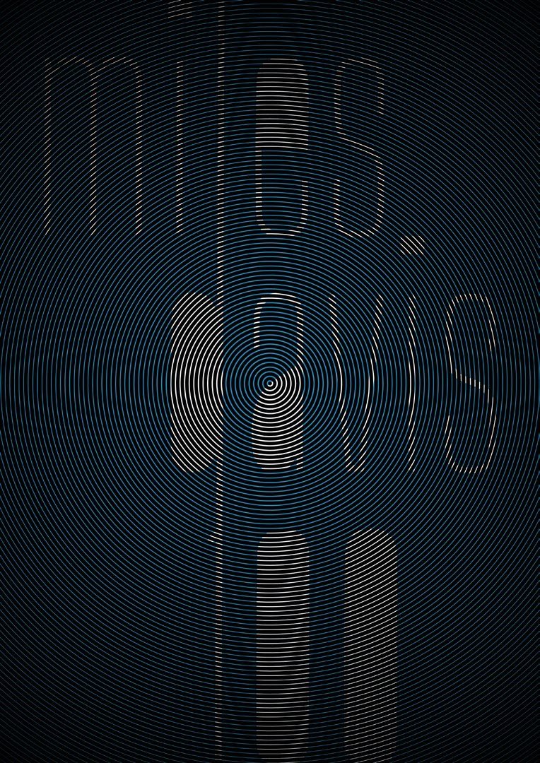 Manifesto Miles Davis 100, composizione a cerchi concentrici