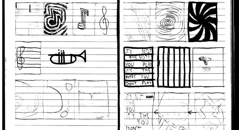 Pagine di processo creativo, taccuino