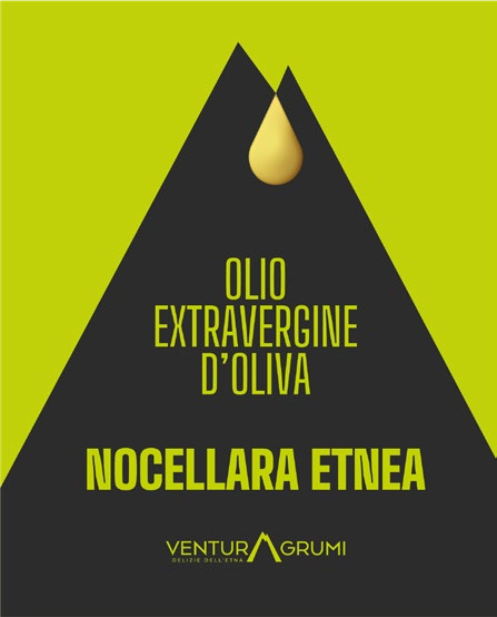 Etichetta fronte olio extravergine Nocellara Etnea
