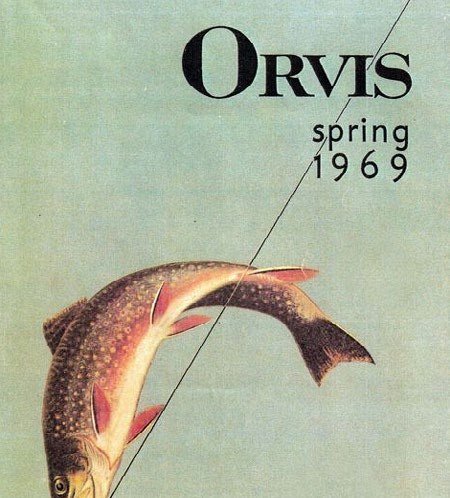 Copertina Orvis Spring 1969 con pesce e amo
